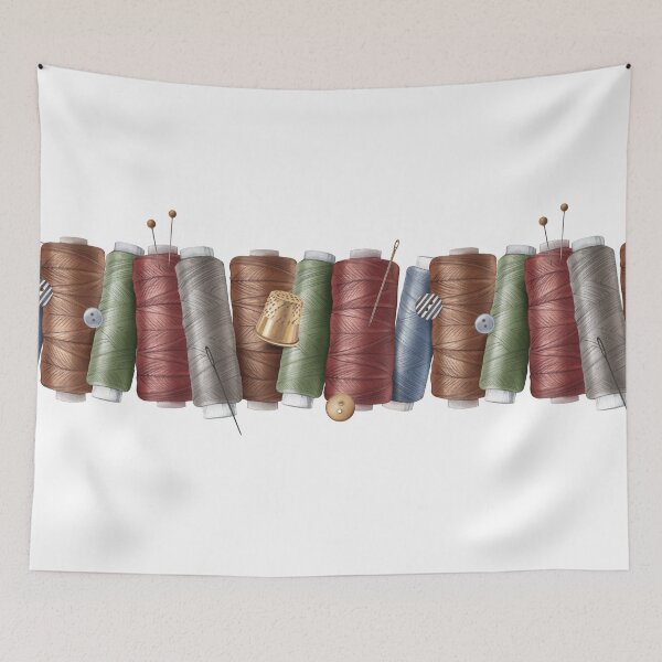Item preview, Sewing is forever. Watercolor illustrations for needlewomen, fashion designers and seamstresses designed and sold by XDenisova.