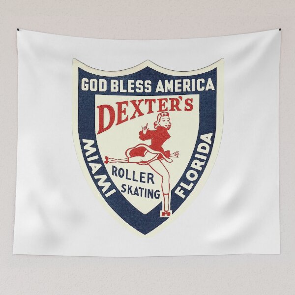 Item preview, Dexters Roller Skating Miami Florida Roller Skating Rink Sticker Decal Label designed and sold by tislord.