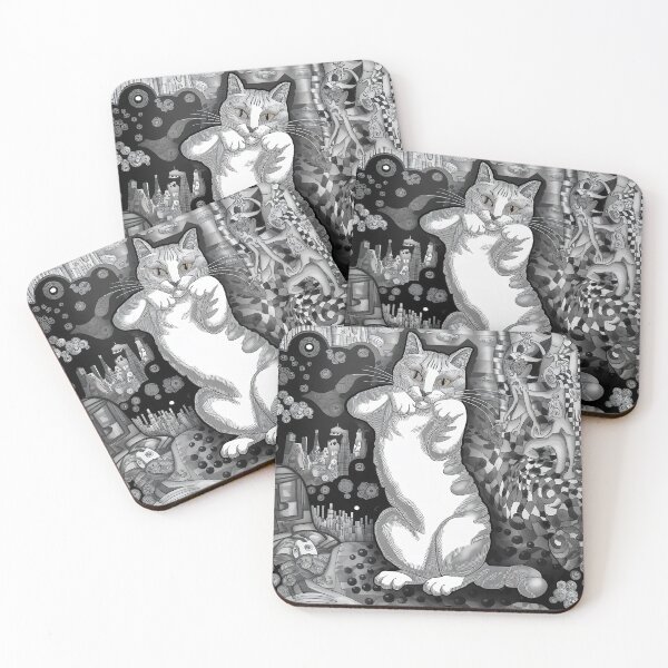 Item preview, Cat Bosch Abstract Klimt Art Lozhkin Illustraton Vintage Zentangle Art designed and sold by Witty Shirts.