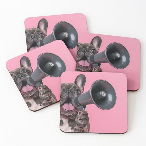 Item preview, French bulldog with megaphone designed and sold by anytka.