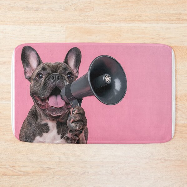 Item preview, French bulldog with megaphone designed and sold by anytka.