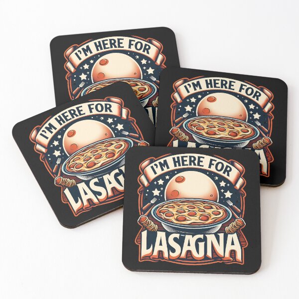Item preview, I Am Here for Lasagna – Funny Food Lover Design designed and sold by OzzFrequency.