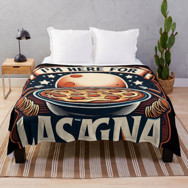 Item preview, I Am Here for Lasagna – Funny Food Lover Design designed and sold by OzzFrequency.