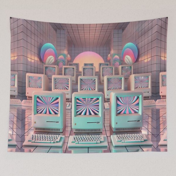 Item preview, Retro Techscape: A Surreal Tribute to Vintage Computing designed and sold by Meta2Physical.