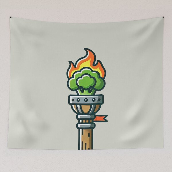 Item preview, Medieval Broccoli Torch designed and sold by IskandarDesigns.