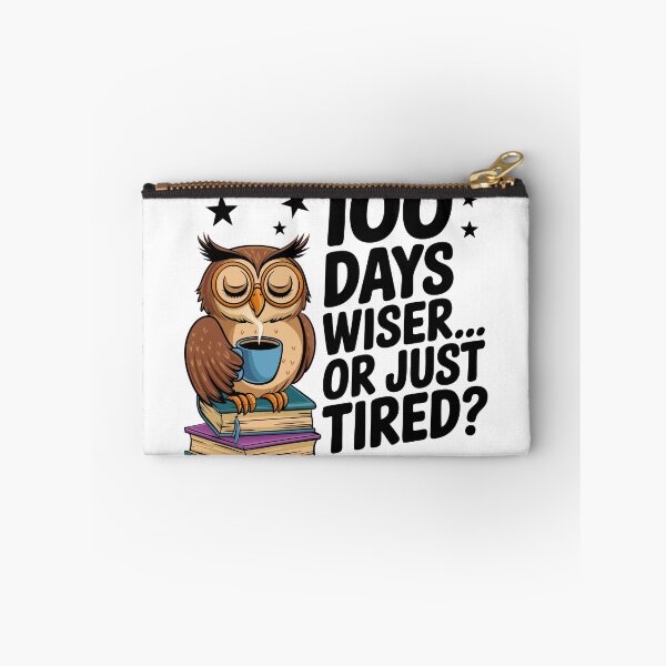 Item preview, 100 Days Wiser Owl Coffee and Books designed and sold by Meme-shirt.