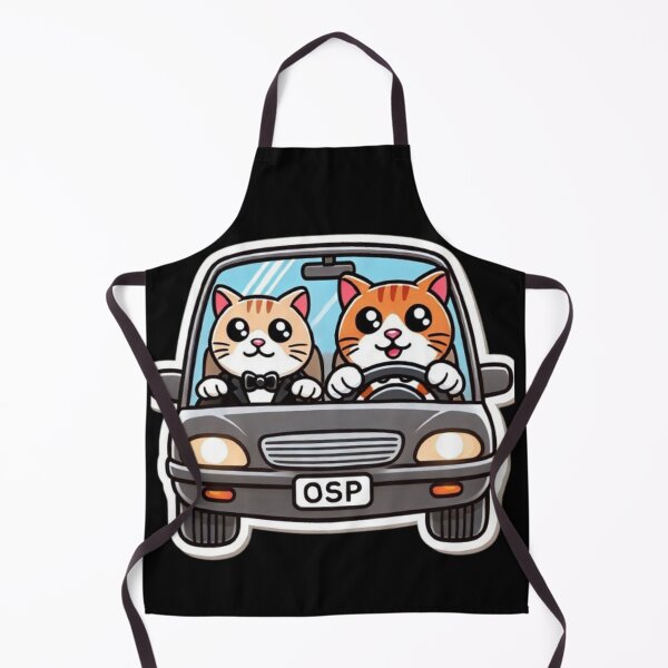 Item preview, funny cats driving. designed and sold by Shubatdesigns.