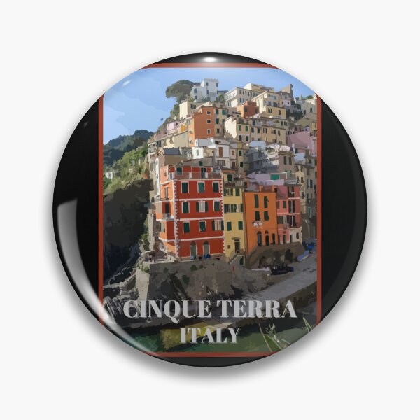 Item preview, Cinque Terre Italy Travel Retro designed and sold by TomFrontierArt.