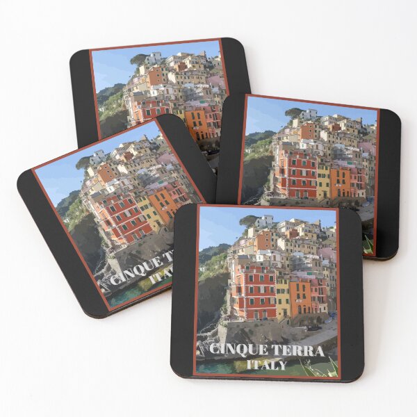 Item preview, Cinque Terre Italy Travel Retro designed and sold by TomFrontierArt.