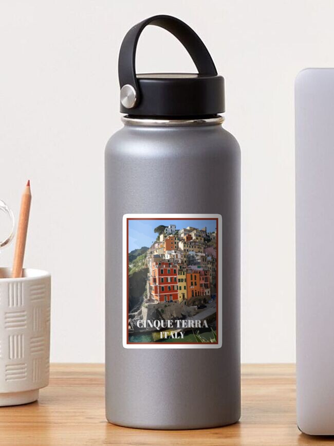 Thumbnail 1 of 3, Sticker, Cinque Terre Italy Travel Retro designed and sold by TomFrontierArt.