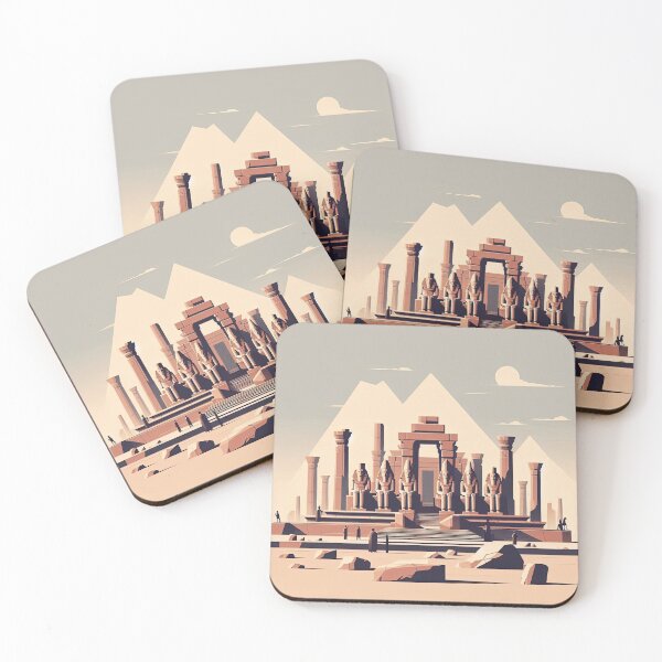 Item preview, Karnak Temple Minimalism Art Style designed and sold by artofuniverse.