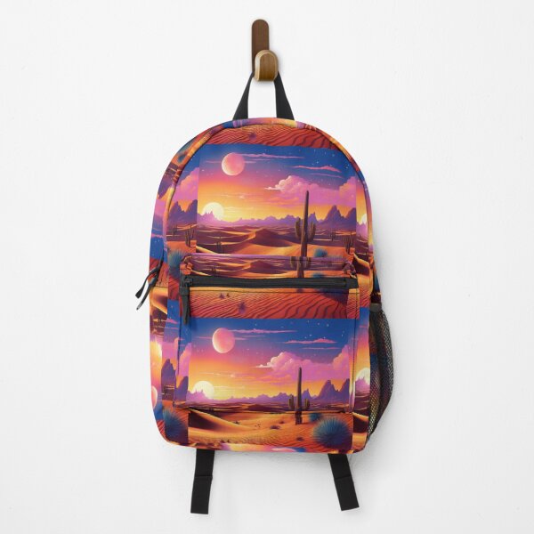 Item preview, Desert Sunset – Mystical Cactus Landscape designed and sold by RaiyaTees.