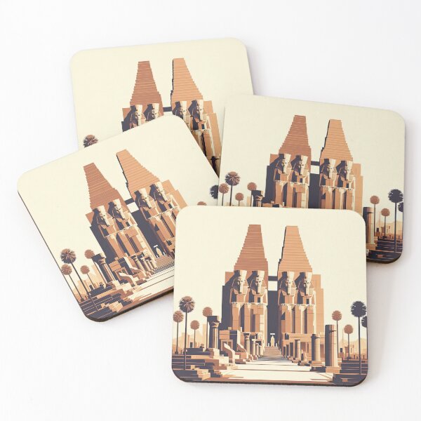 Item preview, Karnak Temple Minimalism Art Style designed and sold by artofuniverse.