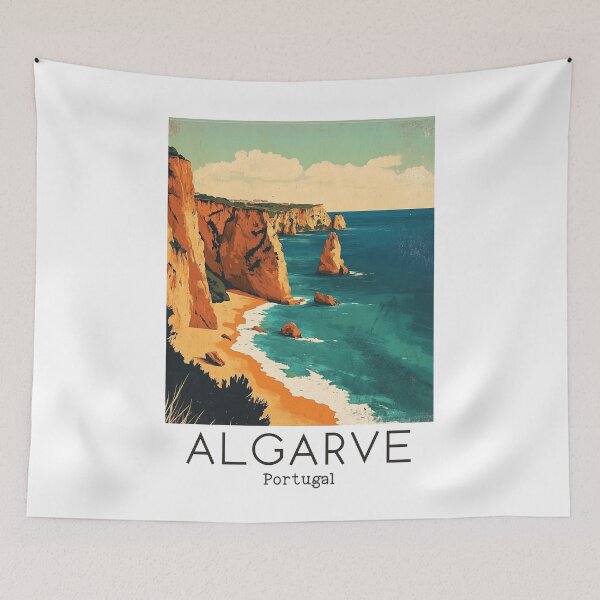 Item preview, A Vintage Illustration of Algarve - Portugal  designed and sold by GoodOldVintage.