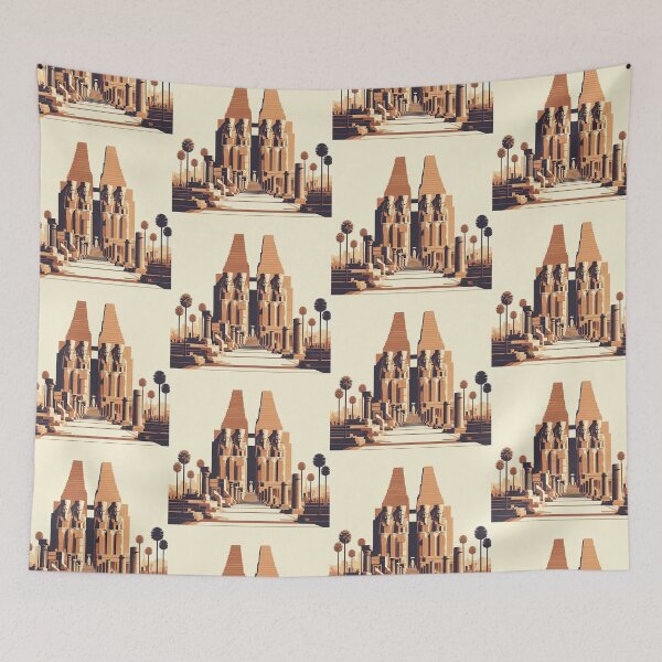 Item preview, Karnak Temple Minimalism Art Style designed and sold by artofuniverse.