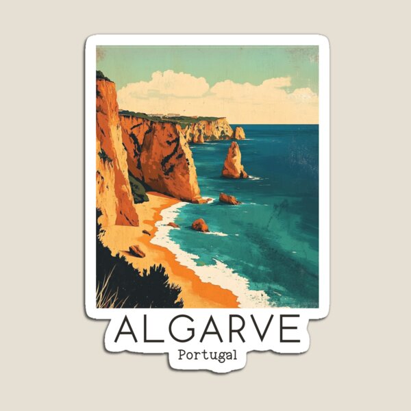 Artikel-Vorschau von Eine Vintage-Illustration der Algarve - Portugal, designt und verkauft von GoodOldVintage.