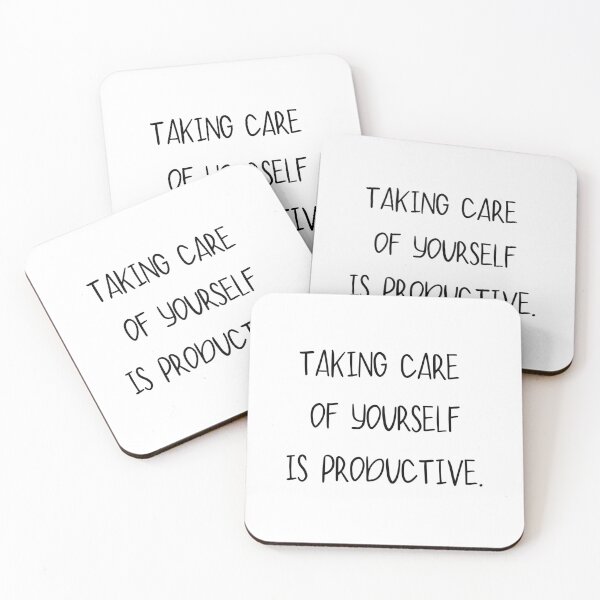 Item preview, Self-Care is Productive – Motivational Design designed and sold by AlameaDesign.