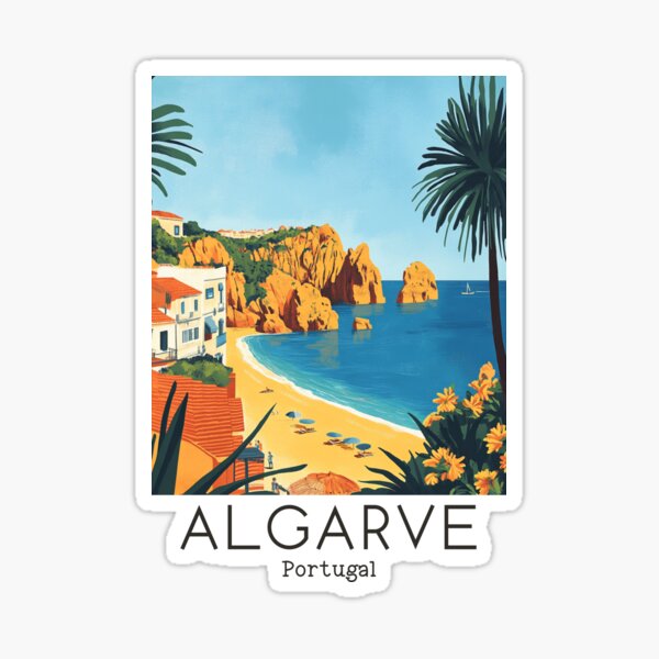 Artikel-Vorschau von Eine Vintage-Illustration der Algarve - Portugal, designt und verkauft von GoodOldVintage.