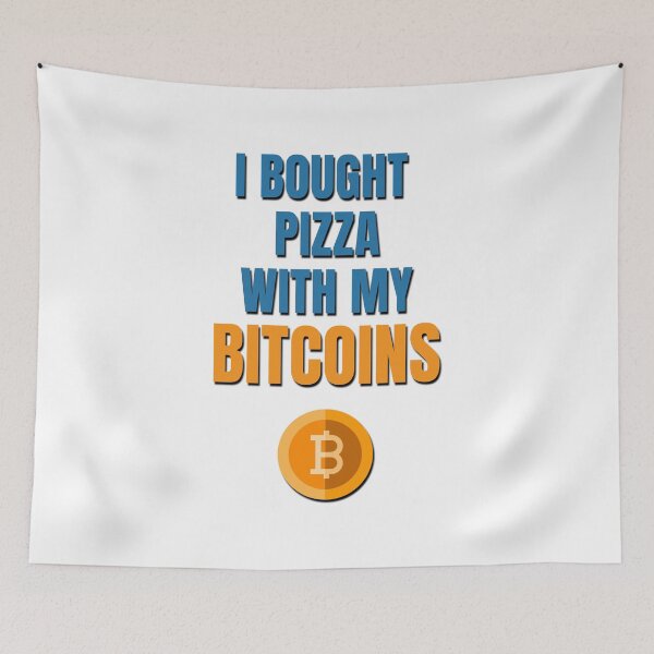 Item preview, I  Bought Pizza with my Bitcoin Crypto Currency designed and sold by nikolap99.