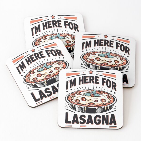 Item preview, I Am Here for Lasagna – Funny Food Lover Design designed and sold by OzzFrequency.