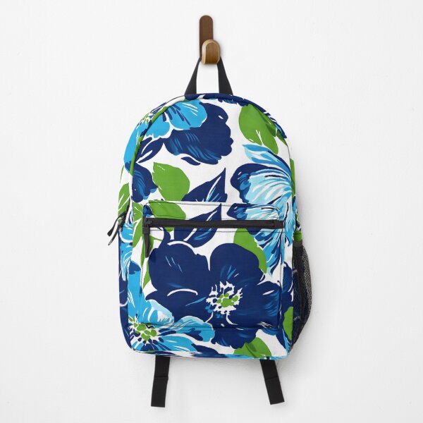 Item preview, Bold Blue and Green Floral Pattern designed and sold by my-sanity.