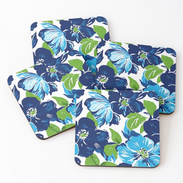 Item preview, Bold  Blue and Green Floral Pattern designed and sold by my-sanity.