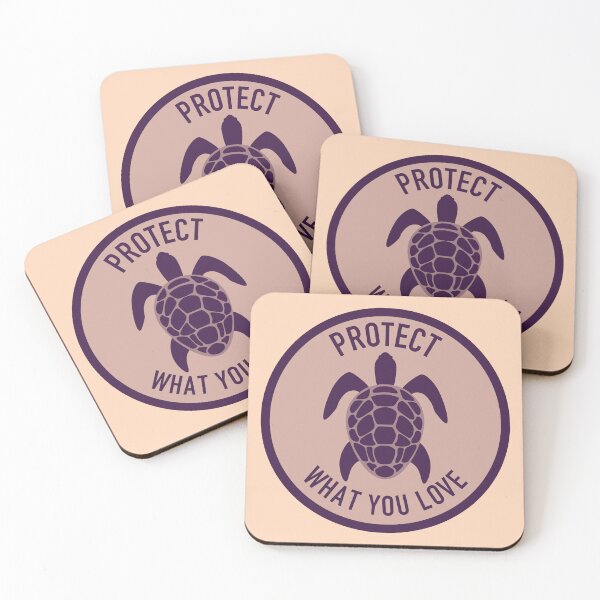 Item preview, Protect What You Love Turtle Purple Apricot designed and sold by Saltycurrent1.