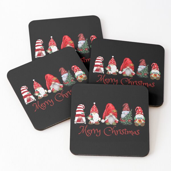 Item preview, Whimsical Christmas Gnomes - Festive Holiday Art Print designed and sold by RainnzStickerz.