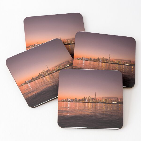 Item preview, Dubai Skyline at sunset, UAE, modern art, wall art, print, personalised gifts, custom printed gifts designed and sold by CameraDesign.