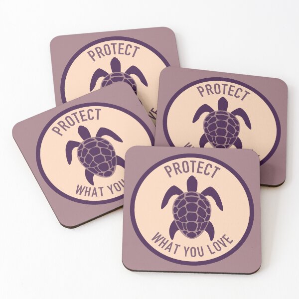 Item preview, Protect What You Love Turtle Apricot Purple designed and sold by Saltycurrent1.