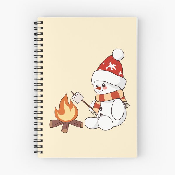 Item preview, Snowman roasting marshmallow designed and sold by Riley-art102.