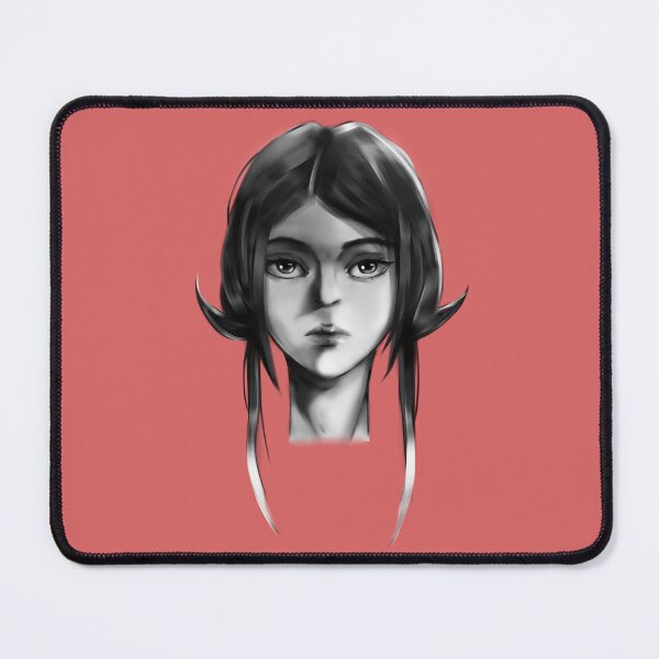 Artikelvorschau, Graustufen-Anime-Mädchenporträt entworfen und verkauft von Wish Design.