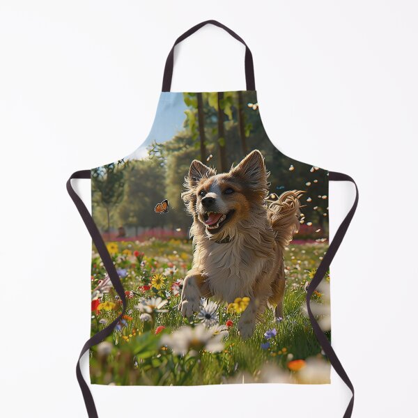 Item preview, Public Park Scene Dog Walker and Canine Companion Relishing Freedom. designed and sold by CheerForGoods.