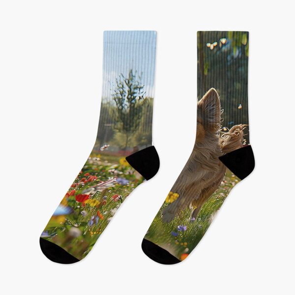 Item preview, Public Park Scene Dog Walker and Canine Companion Relishing Freedom. designed and sold by CheerForGoods.