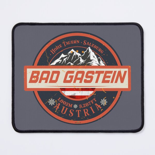 Item preview, Bad Gastein Salzburg Austria Skiing Sticker T-Shirt 01 designed and sold by OuterShellUK.