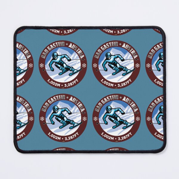 Item preview, Bad Gastein Salzburg Austria Skiing Sticker T-Shirt 02 designed and sold by OuterShellUK.