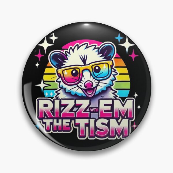 Item preview, Autism Funny Rizz Em With The Tism Meme Autistic Racoon designed and sold by SztylishDesigns.