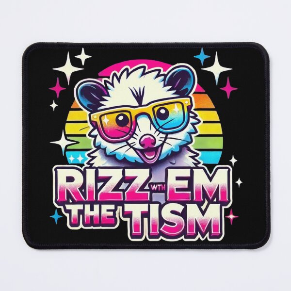 Item preview, Autism Funny Rizz Em With The Tism Meme Autistic Racoon designed and sold by SztylishDesigns.