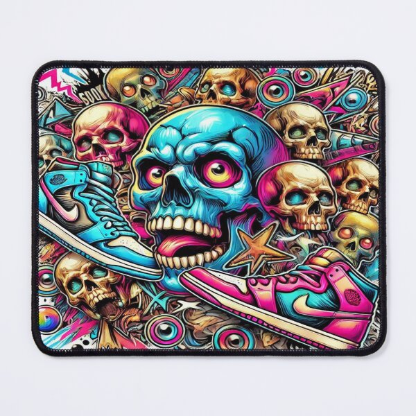 Item preview, Neon Skeletons and Sneakers Mashup designed and sold by Imaginarium of Chaos falcon88 .