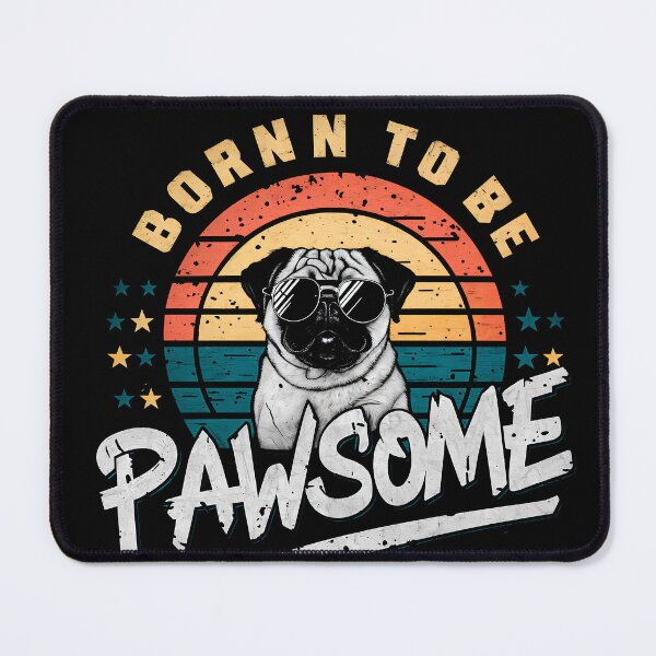 Item preview, Pawsome Pug | Awesome Pug | Cool Pug designed and sold by OrganicLights.