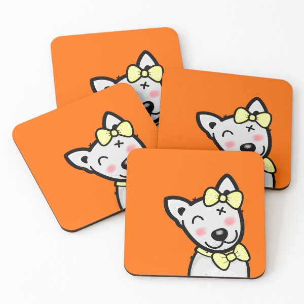Item preview, Cute Smiling dog with yellow collar. designed and sold by tennstudio.