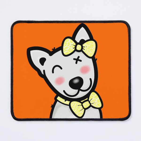 Item preview, Cute Smiling dog with yellow collar. designed and sold by tennstudio.