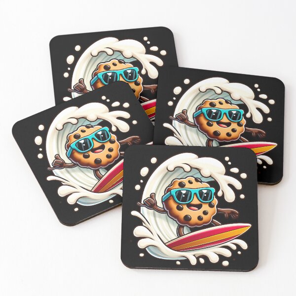 Item preview, Surfing Cookie | Surfing Lifestyle T-Shirt | Cool Cookie T-Shirt designed and sold by OrganicLights.