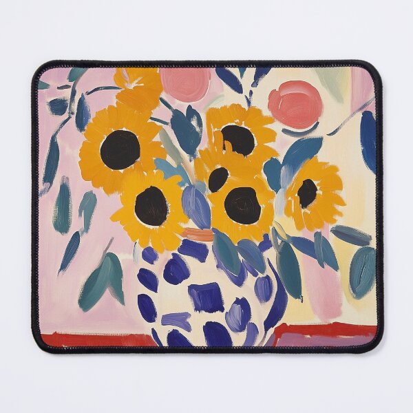 Item preview, Bouquet of sunflowers in a rustic vase colorful modern painting designed and sold by SUNED.