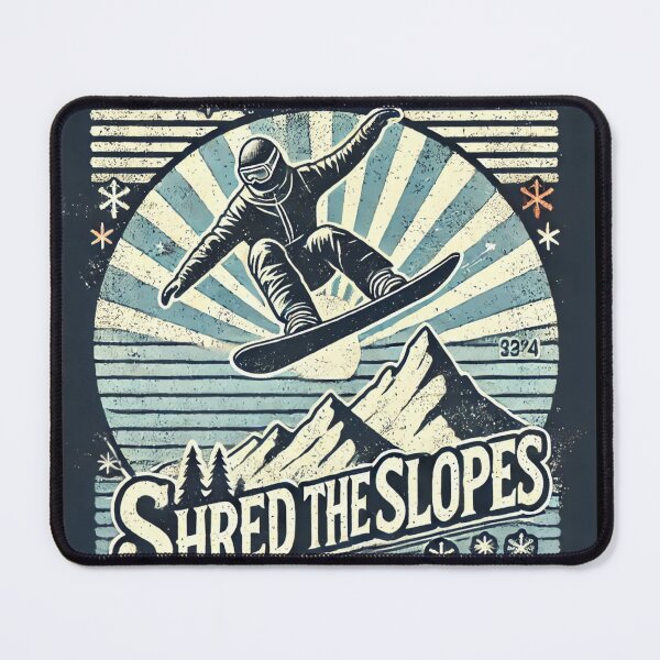 Item preview, Shred the Slopes: Vintage Snowboarding Adventure designed and sold by bb-tees-by-mlee.