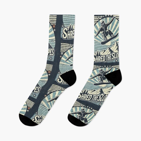 Item preview, Shred the Slopes: Vintage Snowboarding Adventure designed and sold by bb-tees-by-mlee.