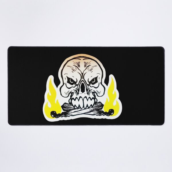 Item preview, Skull Crossed Bones with Flames designed and sold by teemix.