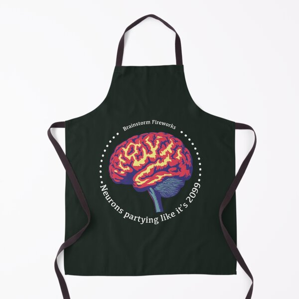 Item preview, Brainstorm Fireworks. Neurons partying like it’s 2099 designed and sold by EdvvinStudios.