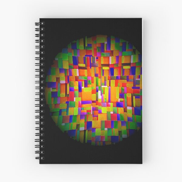 Item preview, Vibrant Geometric Mosaic on Black – Modern Art Design designed and sold by baindy.