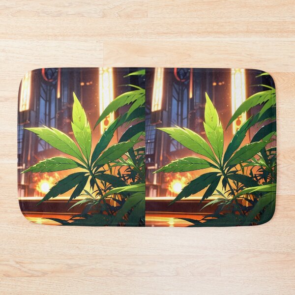 Item preview, Marijuana Urban Nature Botanical Harmony Cannabis Art Design designed and sold by ART ATTACK ZONE.